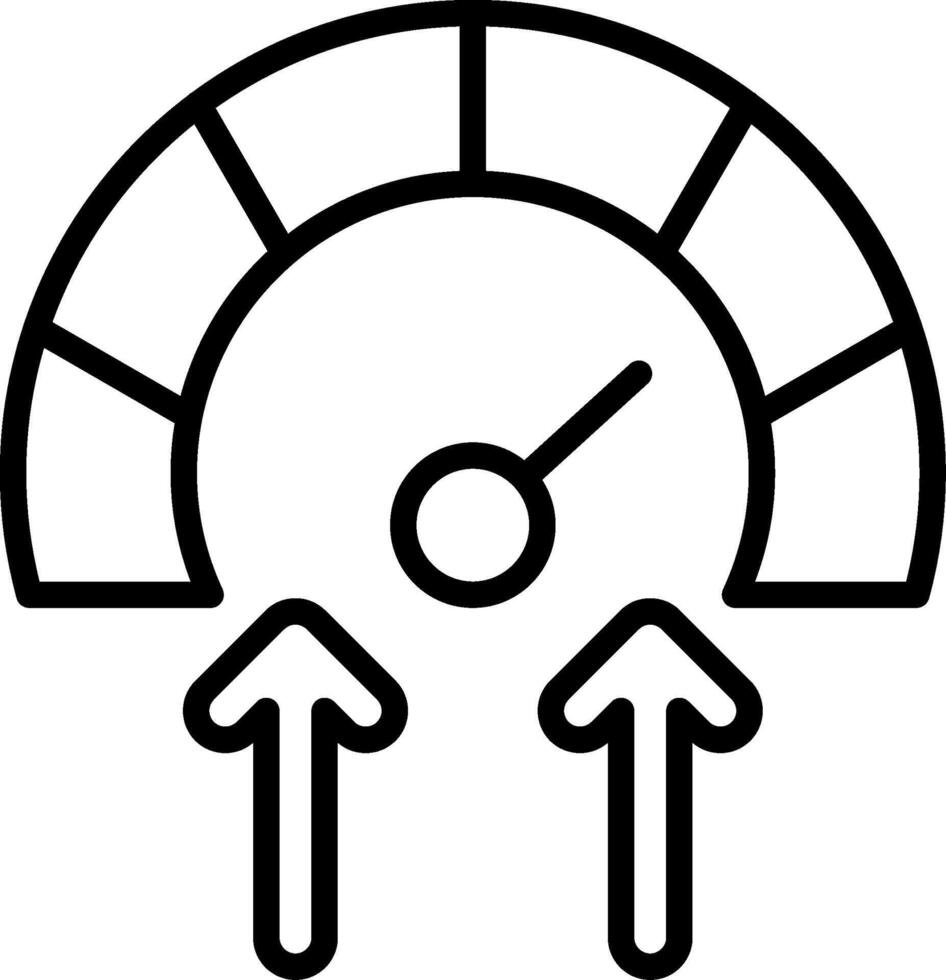Meter Line Icon Design vector