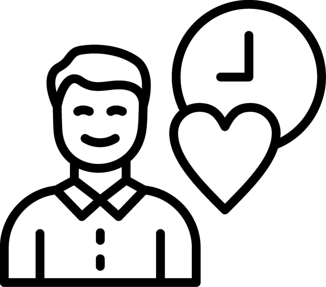 Passion Line Icon Design vector