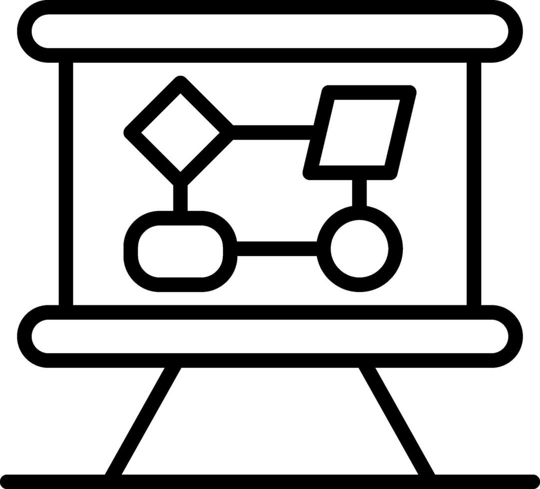 Story board Line Icon Design vector