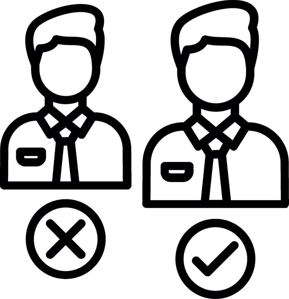 Selection Line Icon Design vector