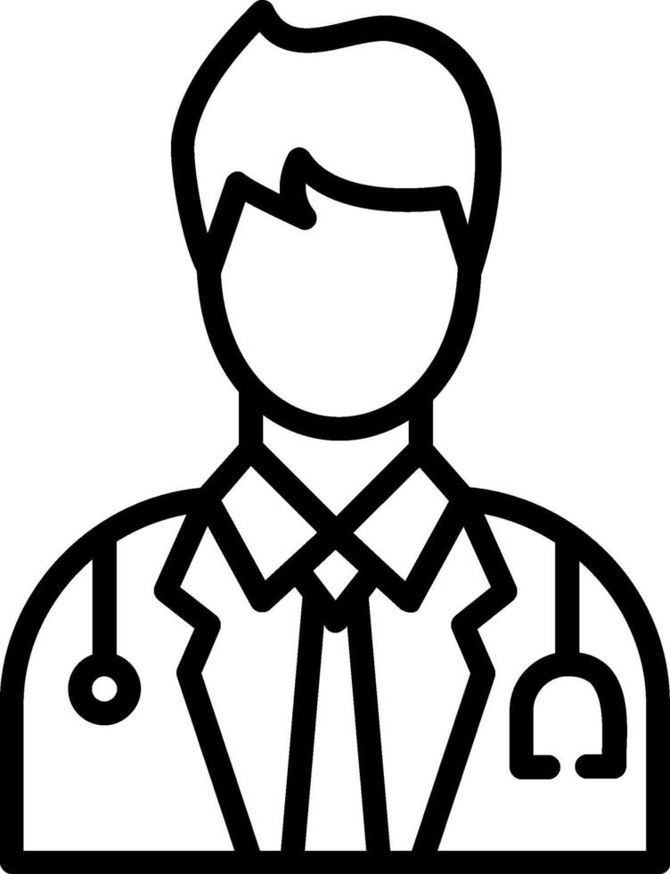 Doctor Line Icon Design vector