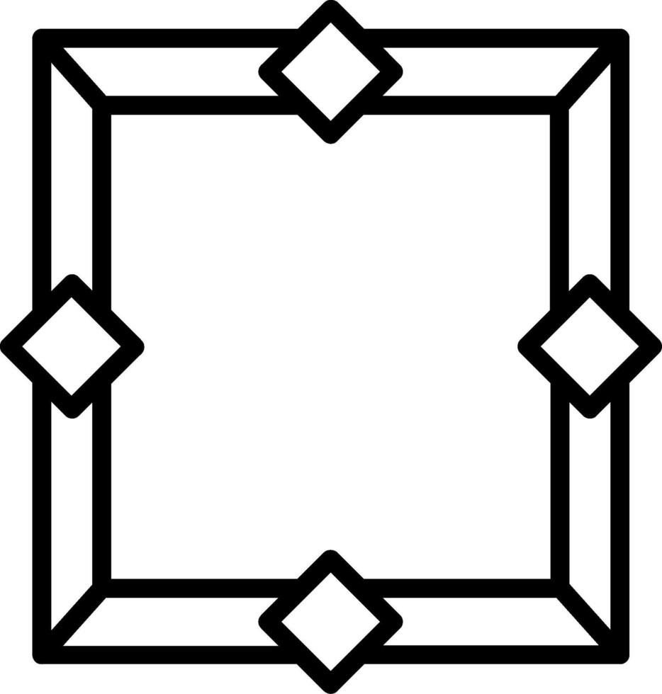 Frame Line Icon Design vector