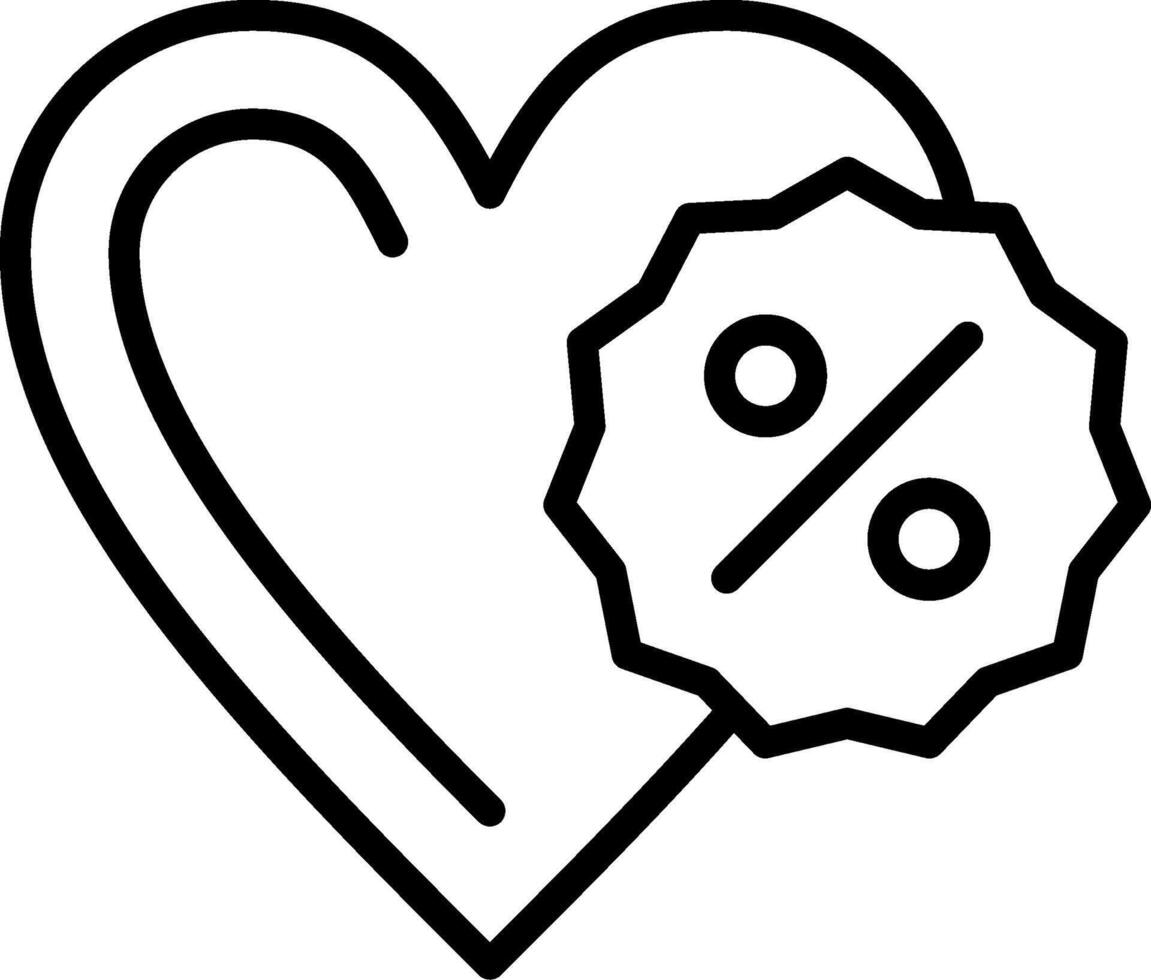 Heart Line Icon Design vector