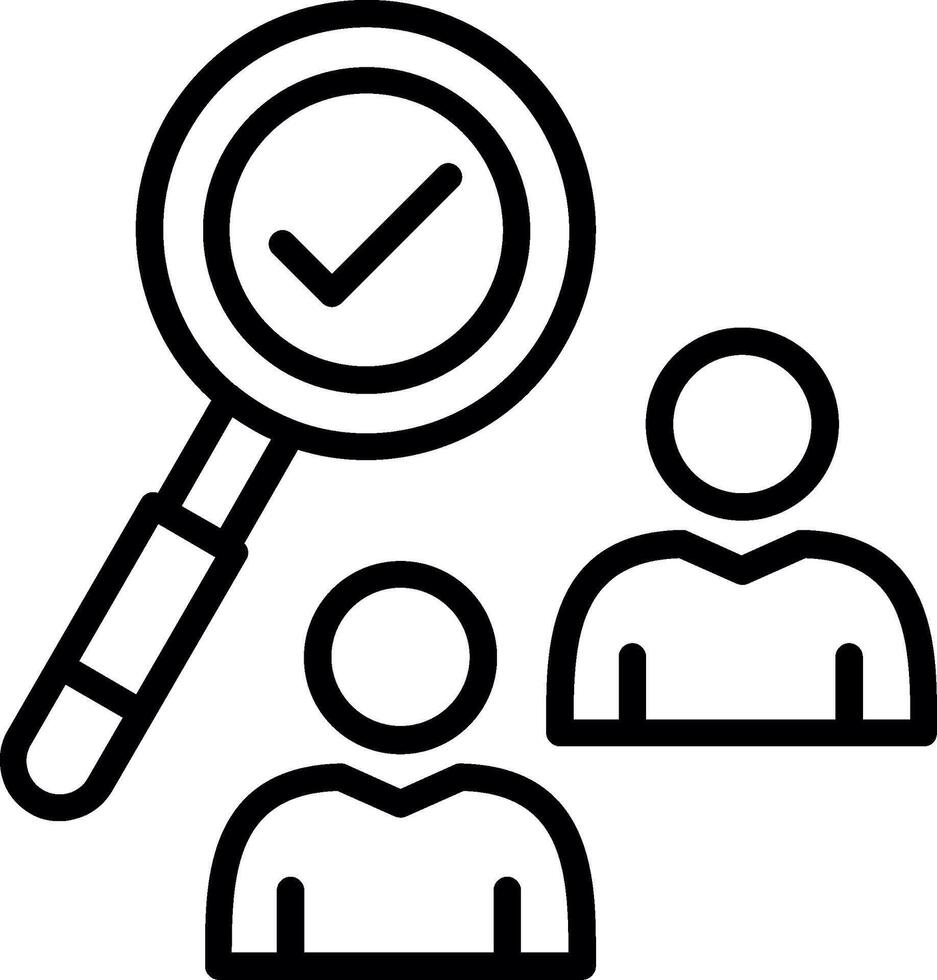 Check Mark Line Icon Design vector