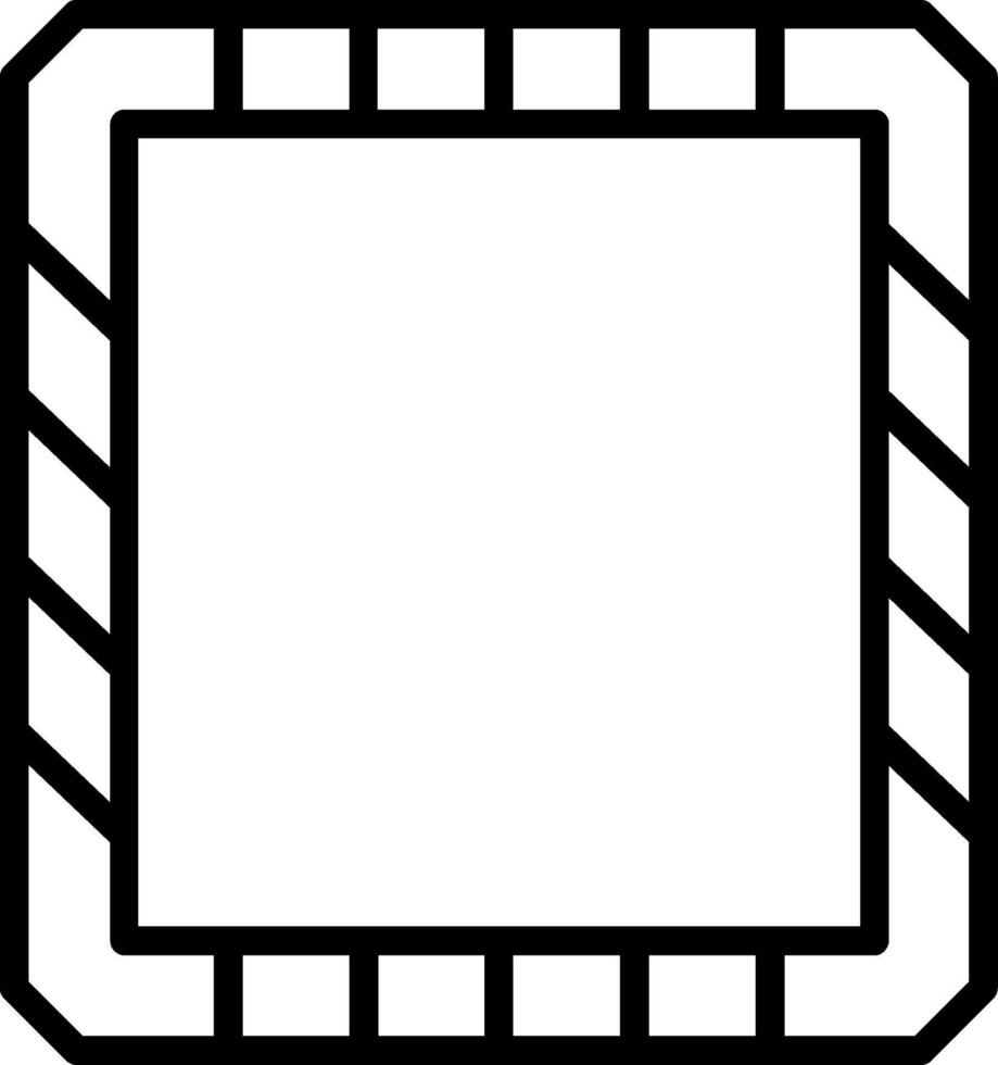 Frame Line Icon Design vector