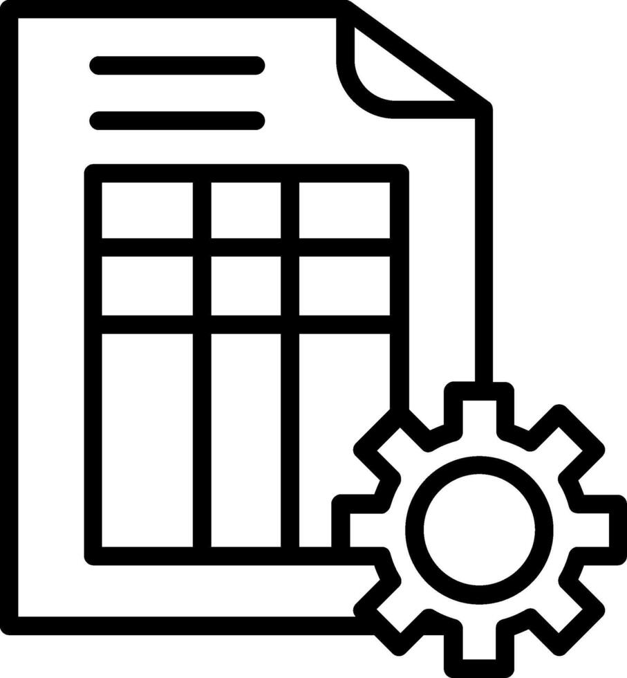 Management Line Icon Design vector