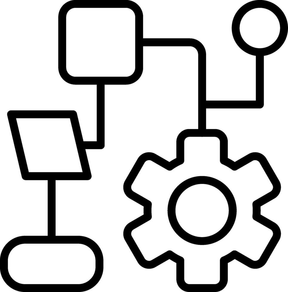 Optimization Line Icon Design vector