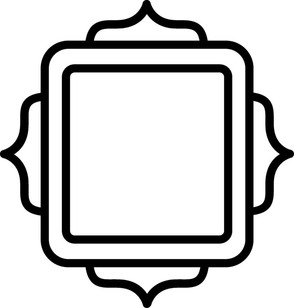 Frame Line Icon Design vector