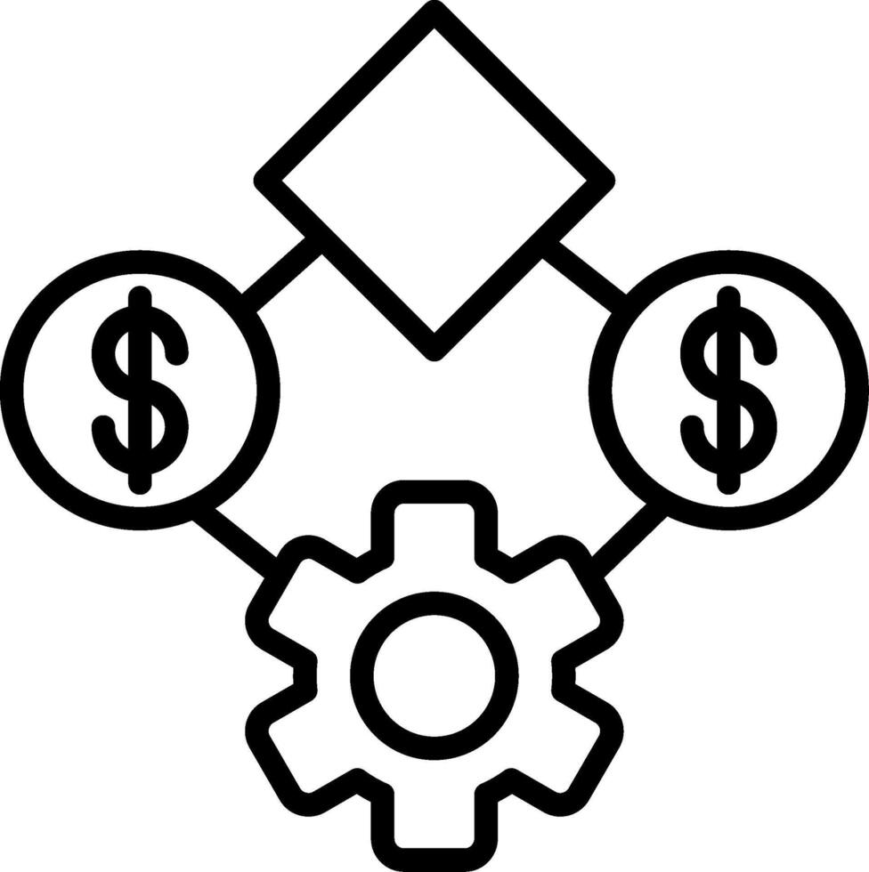 Business Line Icon Design vector