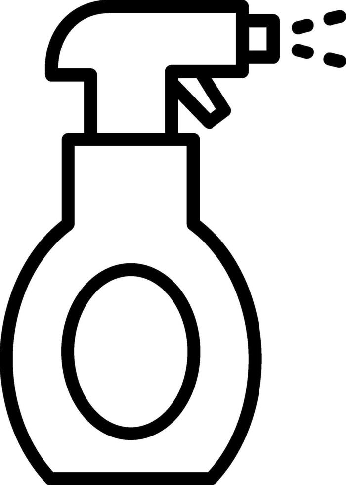 Water Spray Line Icon Design vector