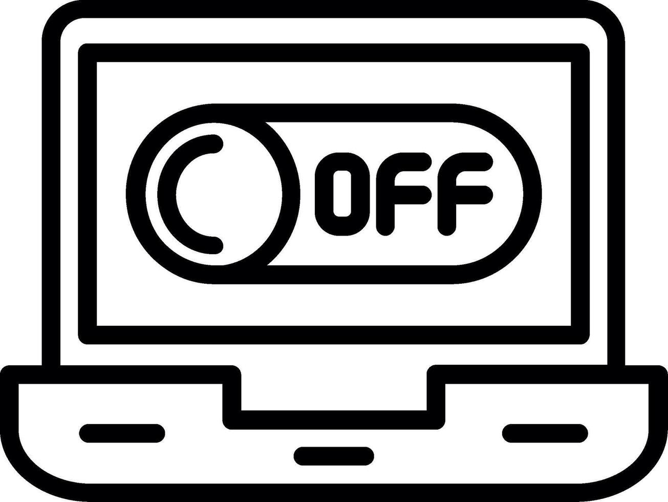 Off Line Icon Design vector