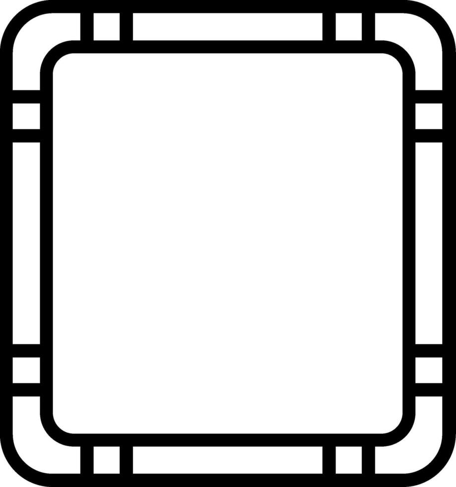 Frame Line Icon Design vector
