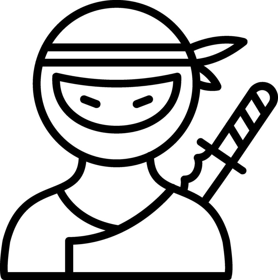 Man Line Icon Design vector