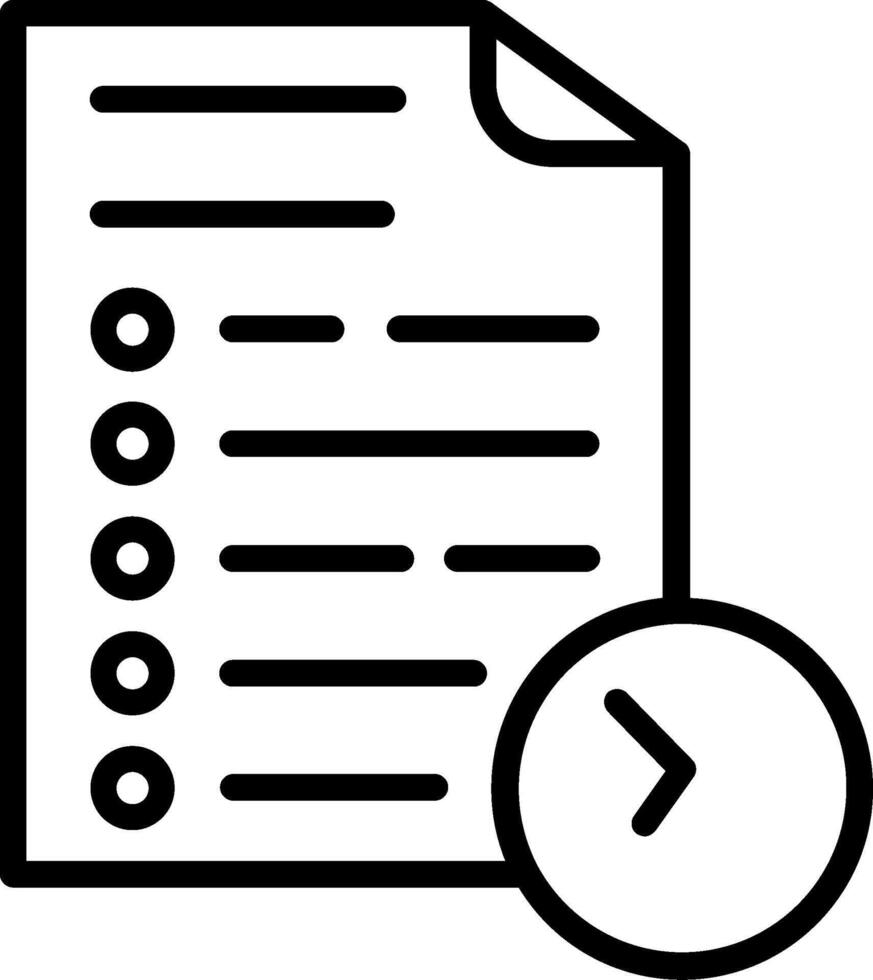 Bullet list Line Icon Design vector