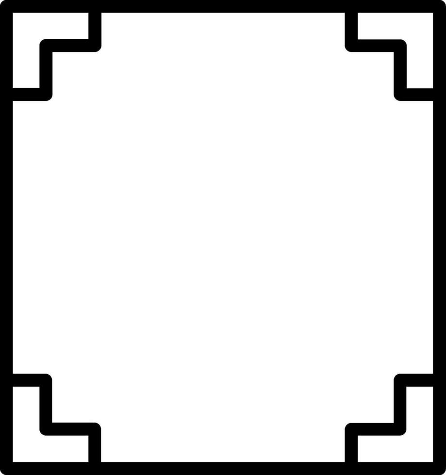 Frame Line Icon Design vector