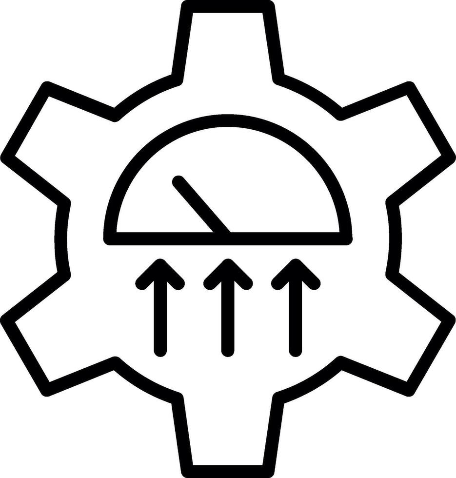 Performance Line Icon Design vector