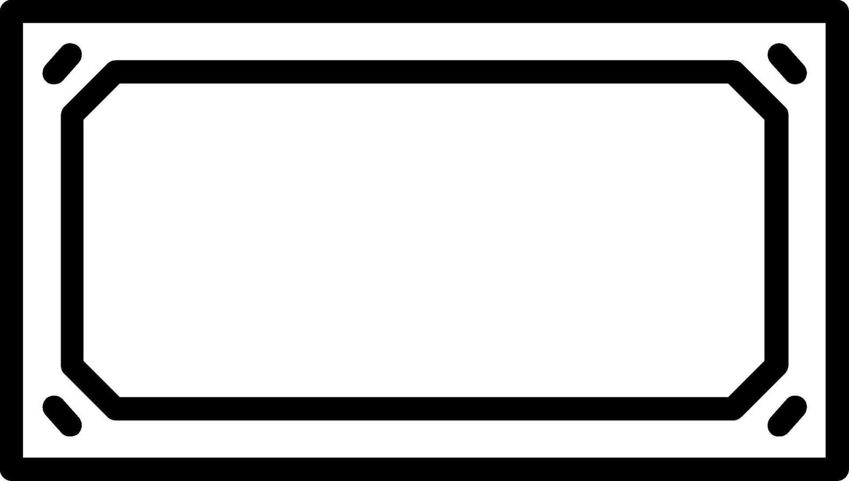 Frame Line Icon Design vector