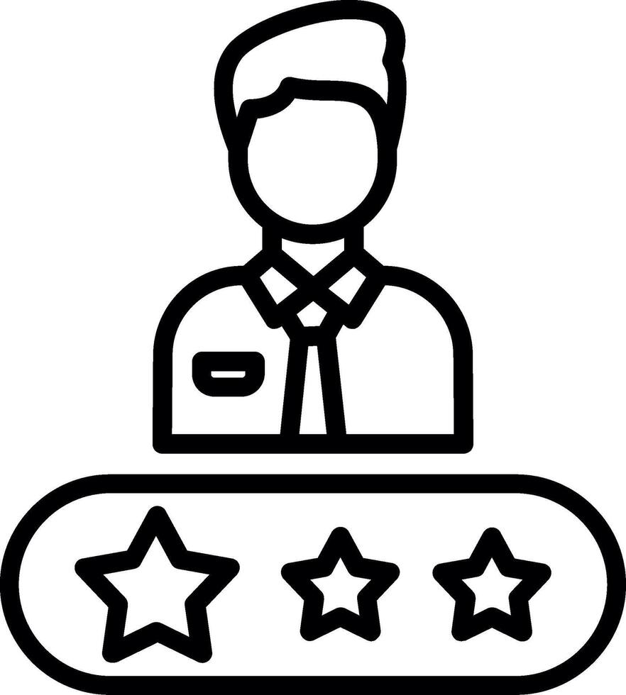 Rate Line Icon Design vector
