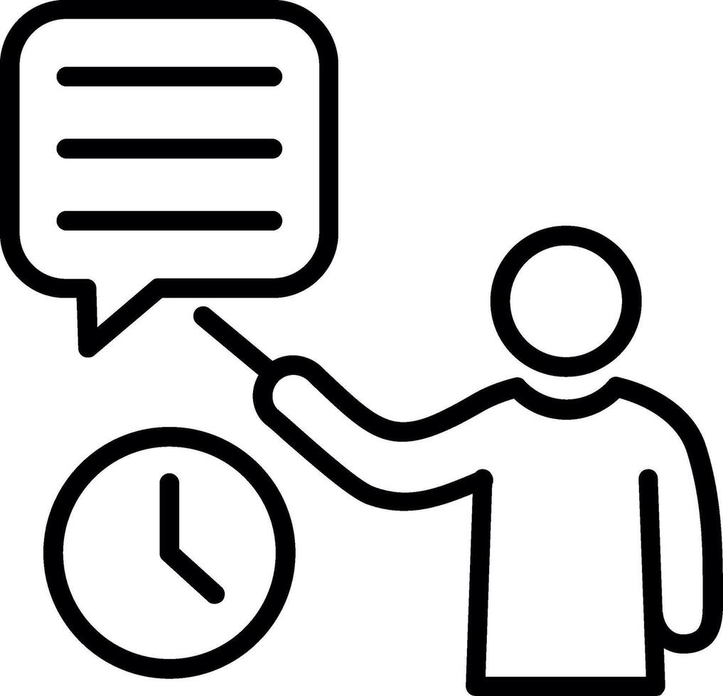 Lesson Line Icon Design vector
