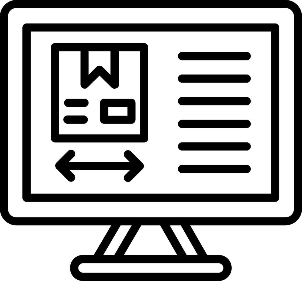Product Design Line Icon Design vector