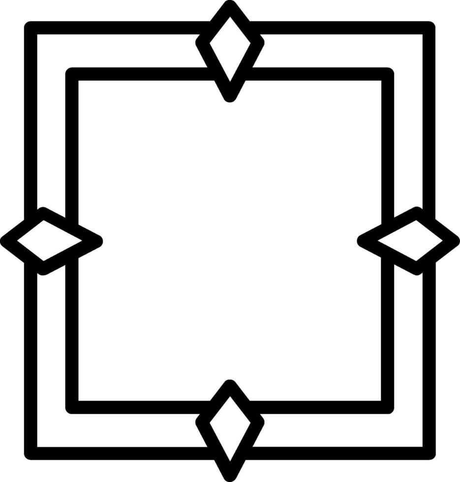 Frame Line Icon Design vector
