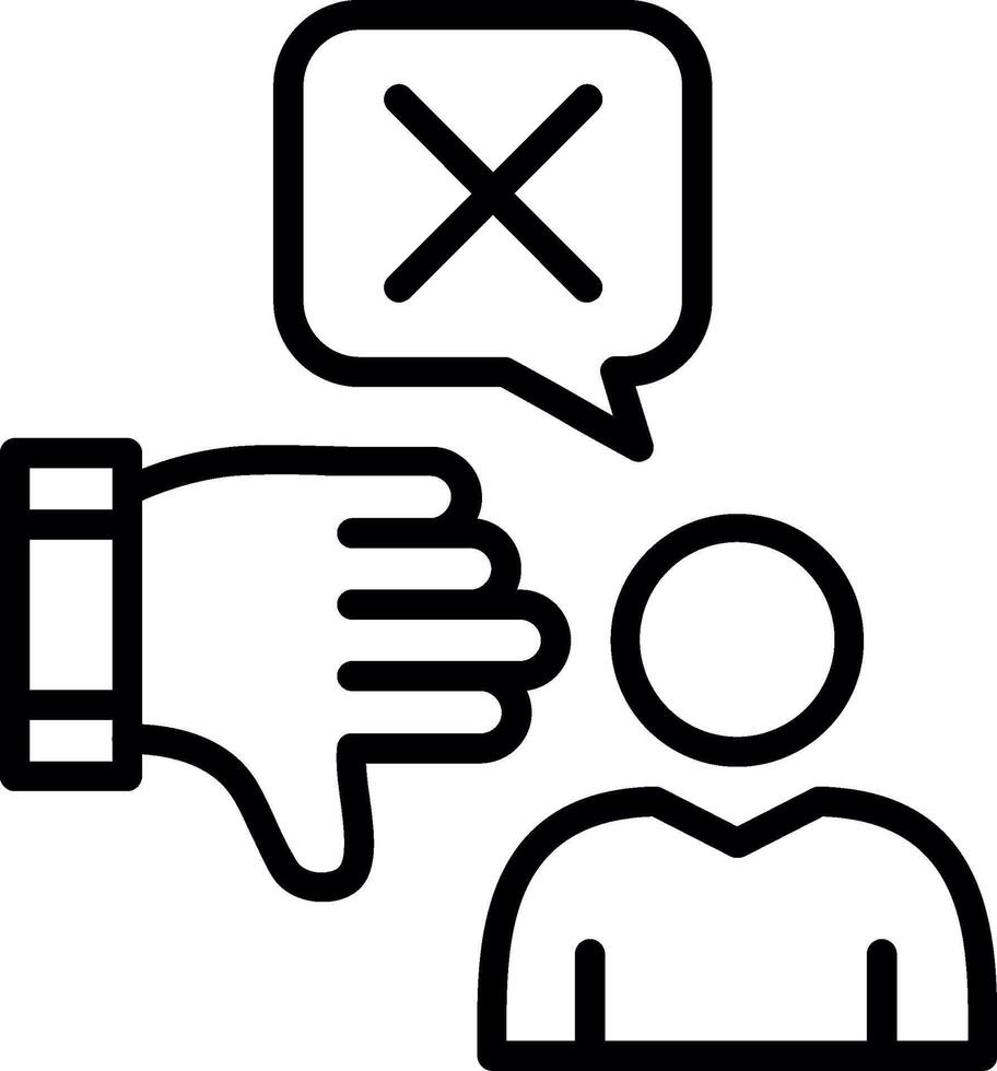Review Line Icon Design vector