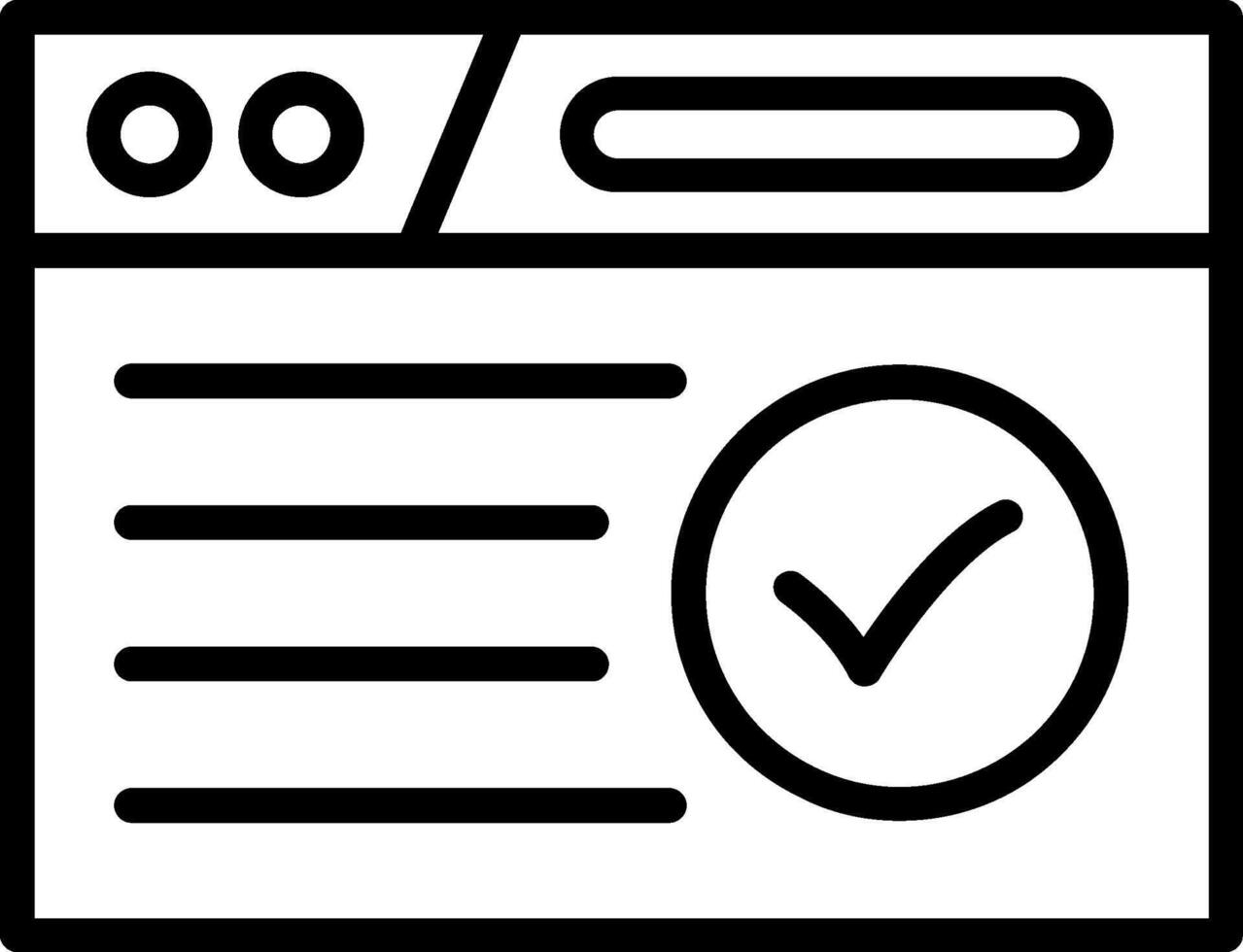 Website Line Icon Design vector