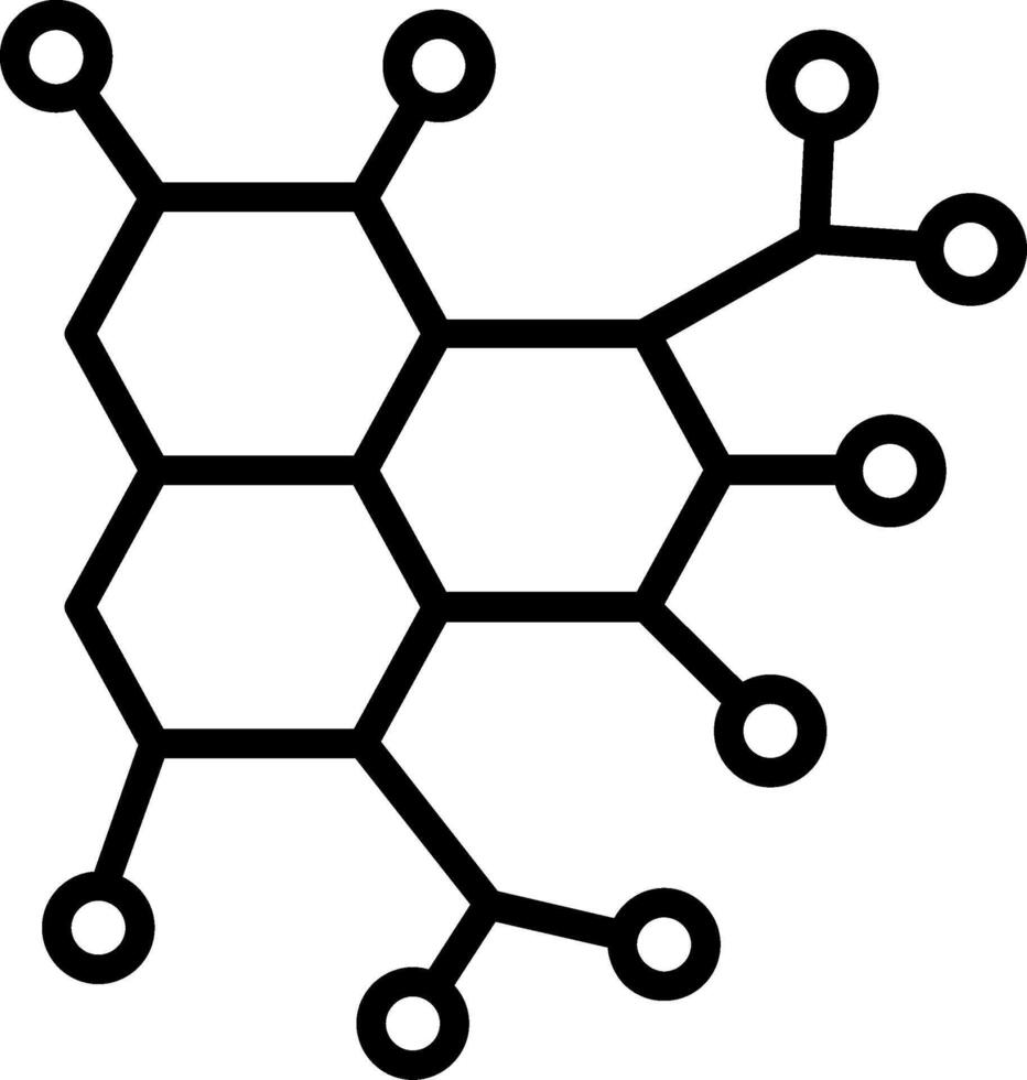 Enzyme Line Icon Design vector
