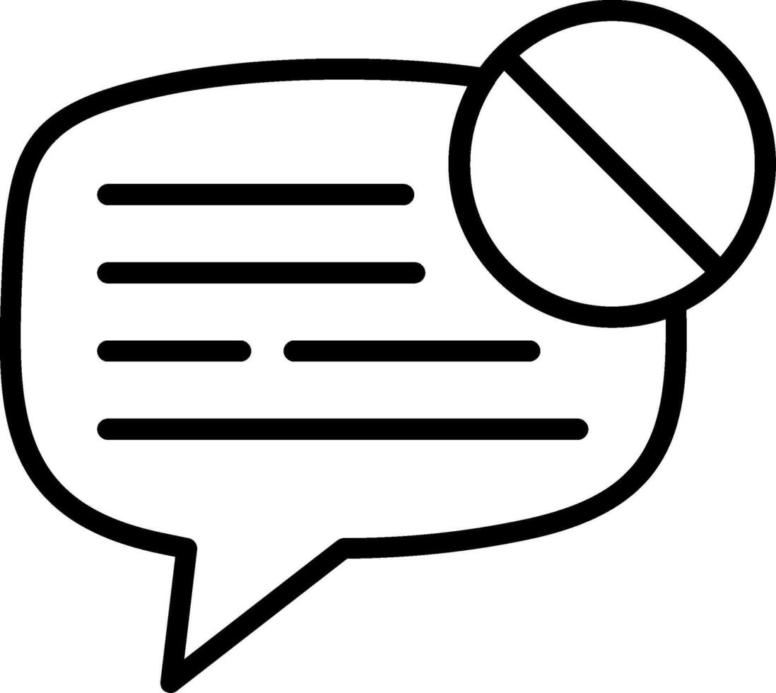 Forbidden Line Icon Design vector