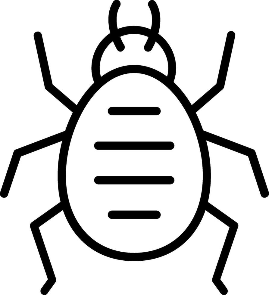 Mite Line Icon Design vector