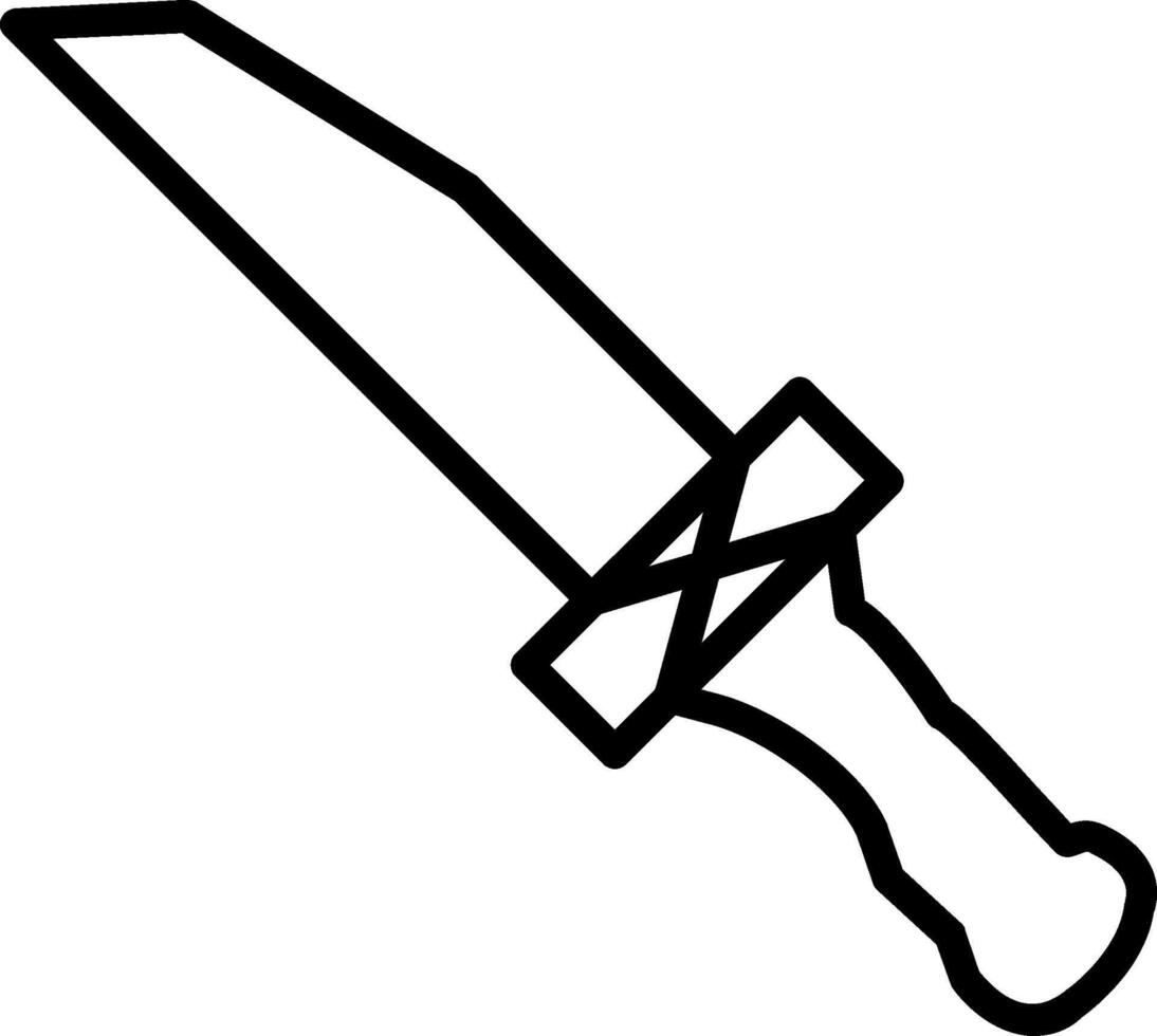 Knife Line Icon Design vector