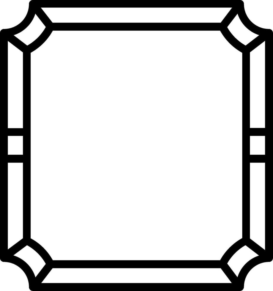 Frame Line Icon Design vector