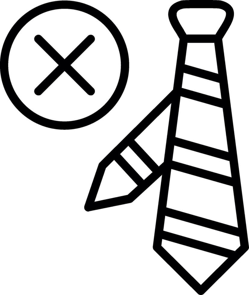 Tie Line Icon Design vector