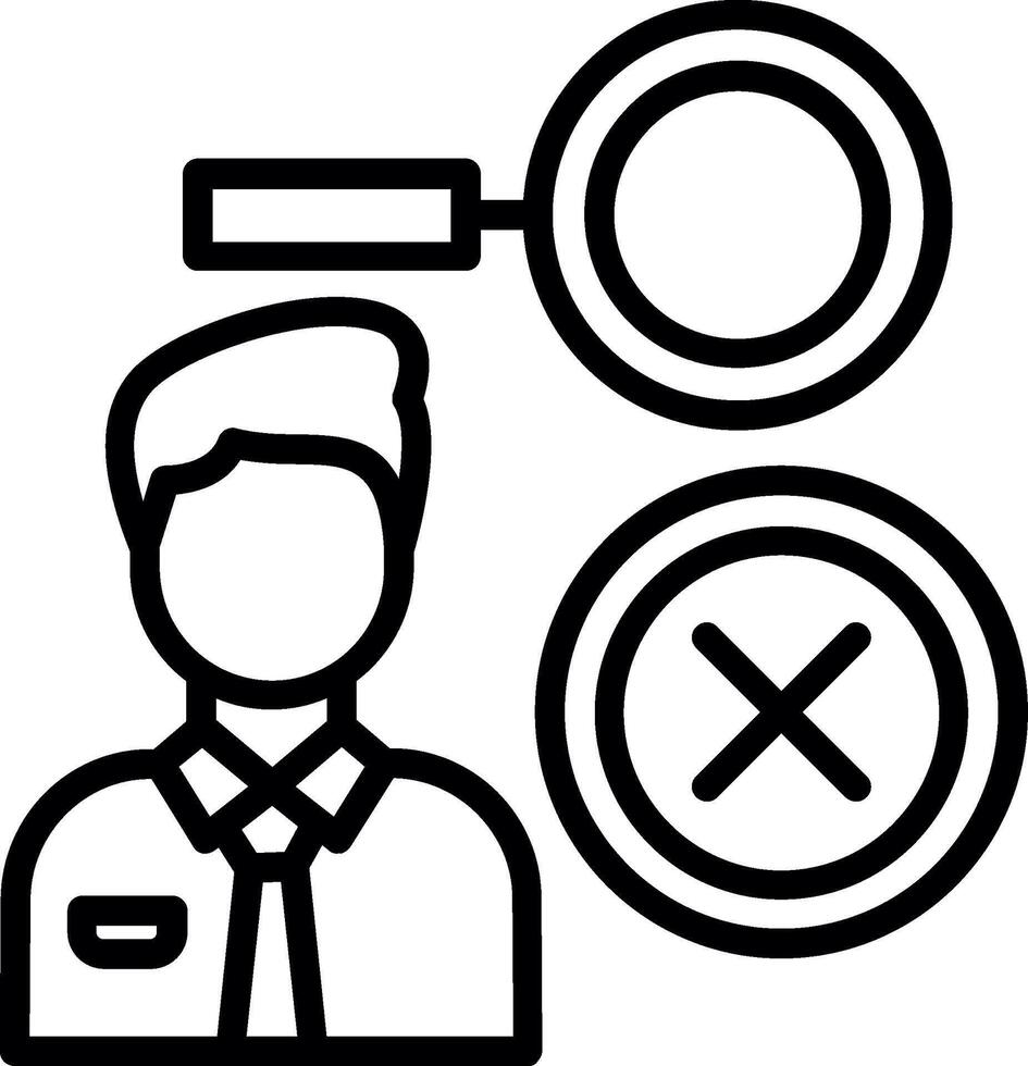 Search Line Icon Design vector
