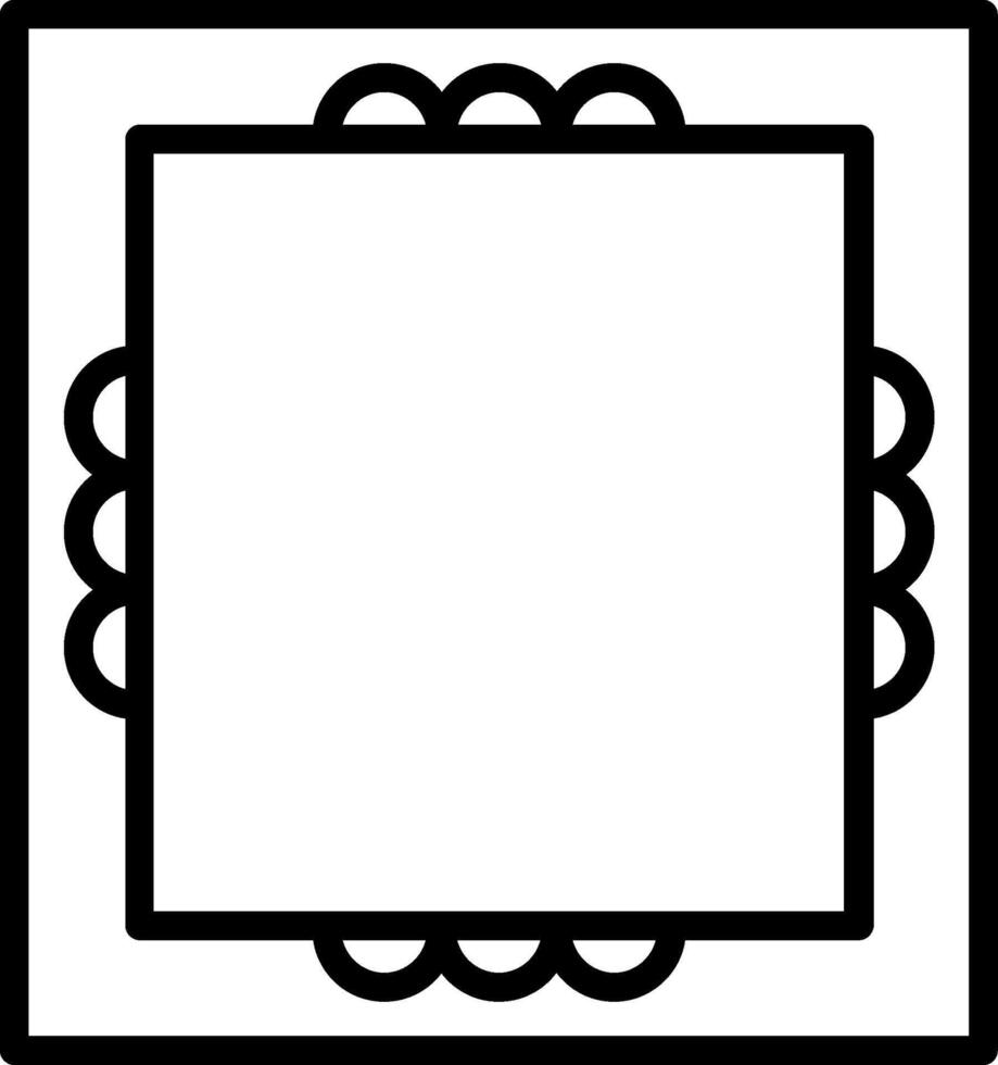 Frame Line Icon Design vector