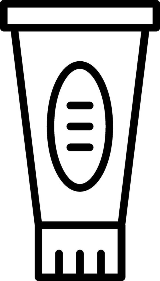 Toothpaste Line Icon Design vector