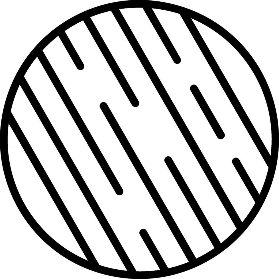 Uranus Line Icon Design vector