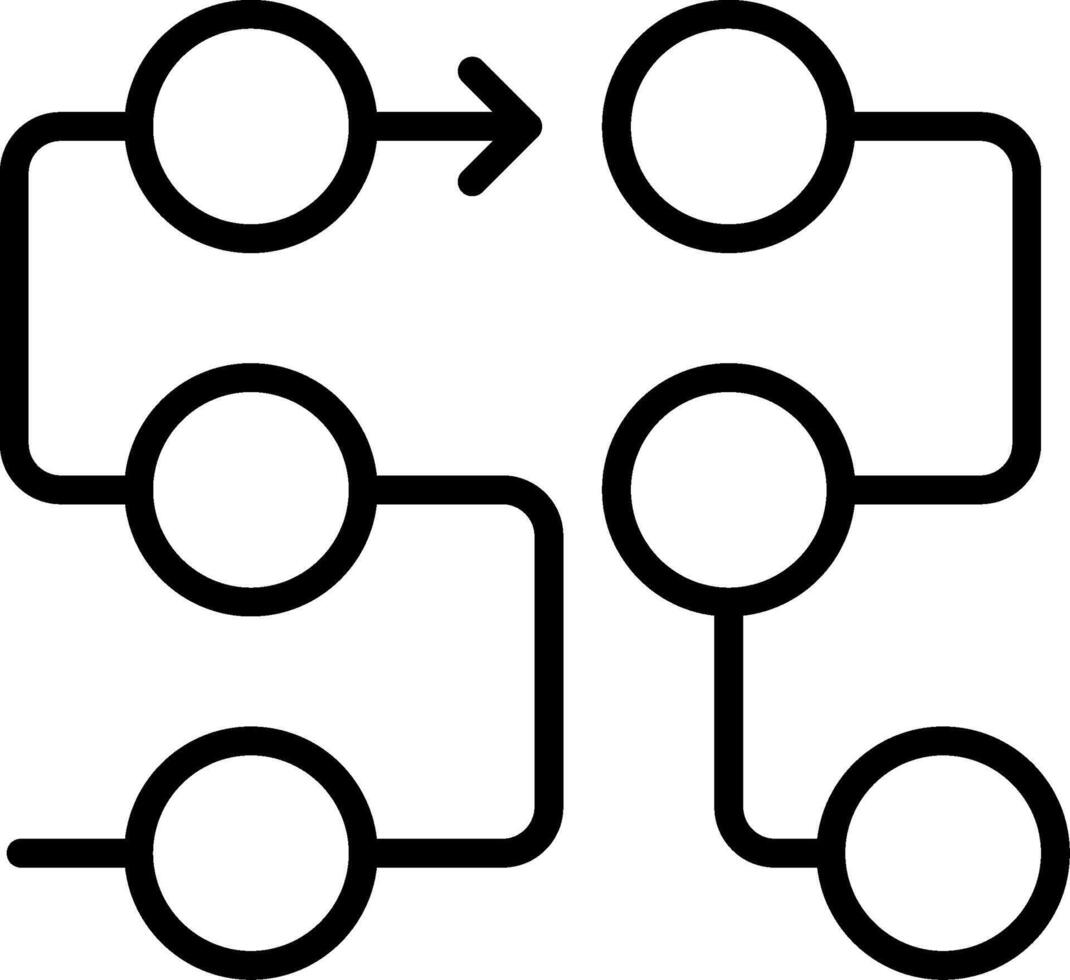 Dependencies Line Icon Design vector