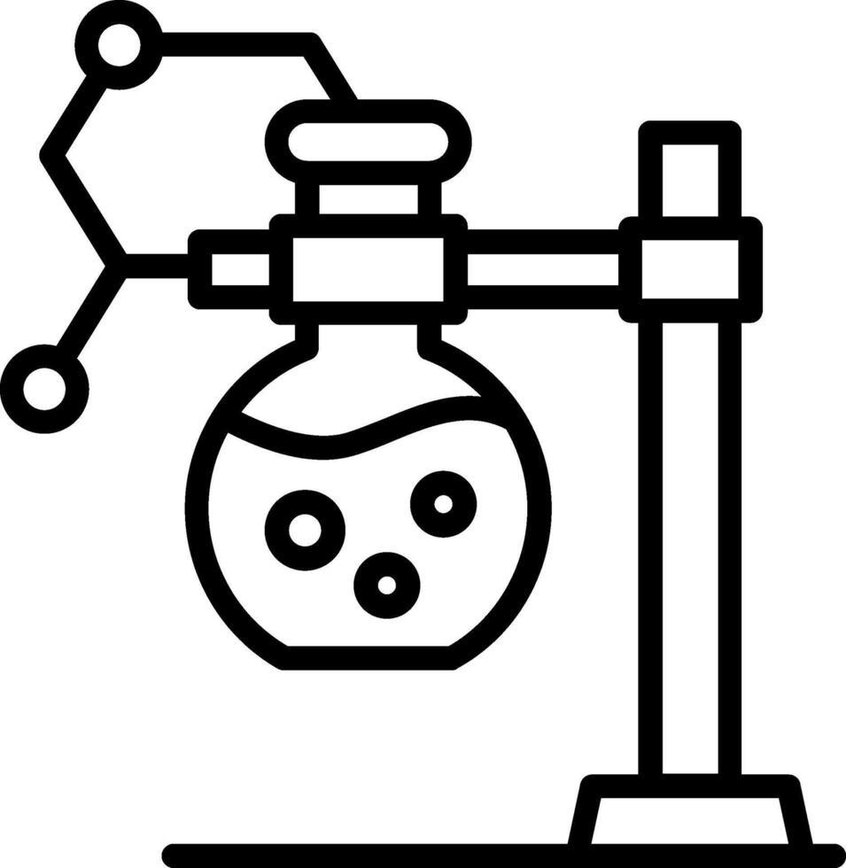 Chemistry Line Icon Design vector