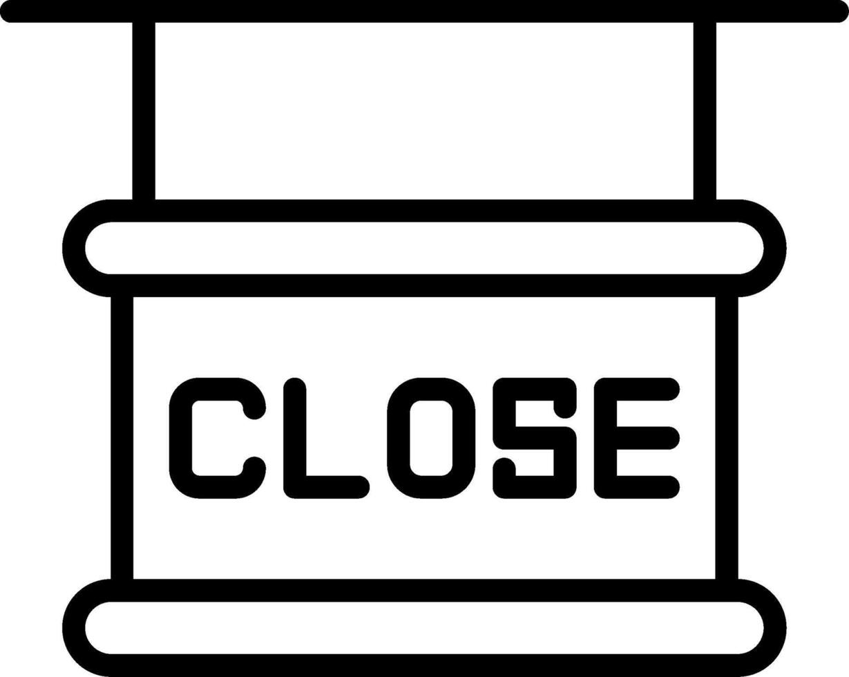 Close Line Icon Design vector