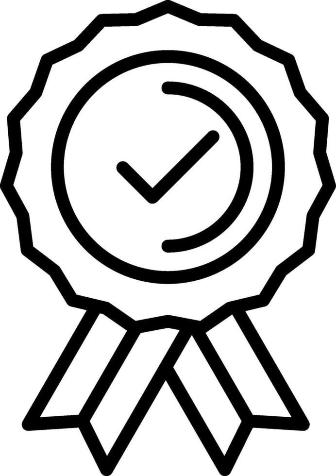 Credibility Line Icon Design vector