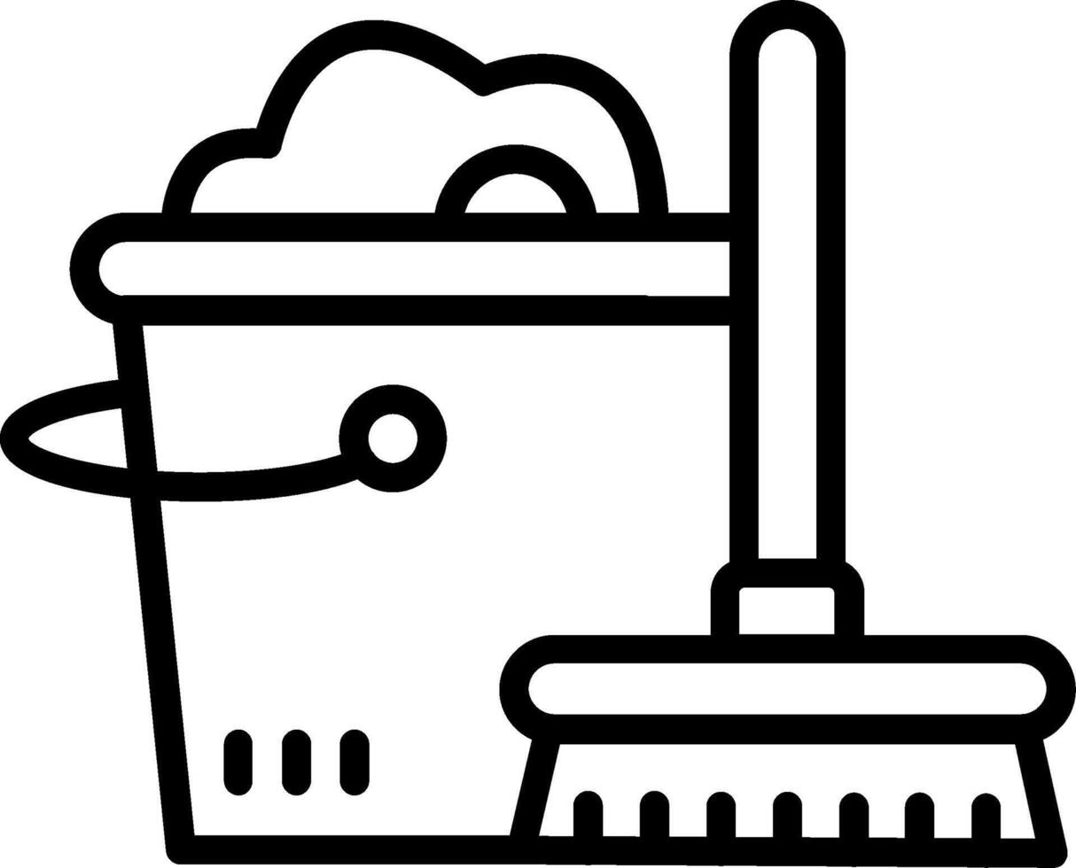 Housekeeping Line Icon Design vector