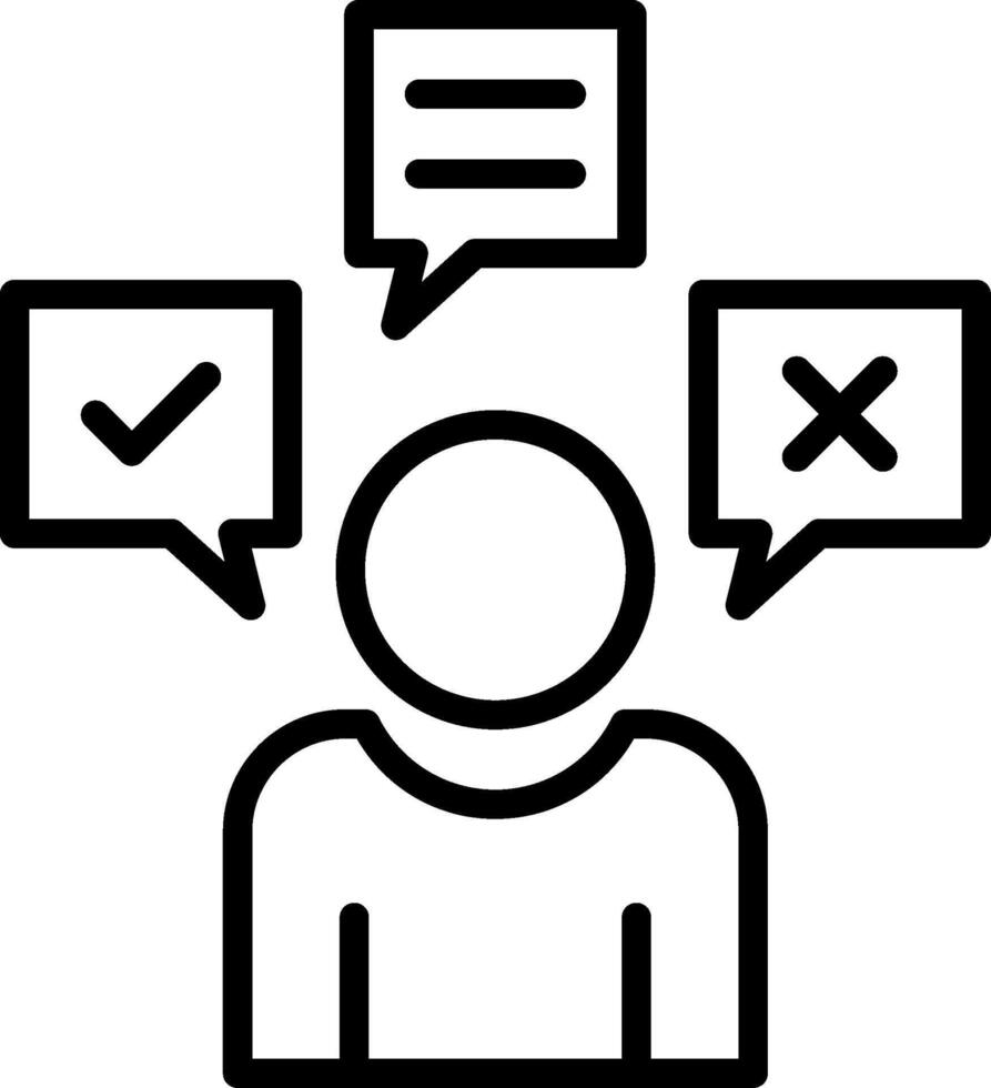 Expression Line Icon Design vector