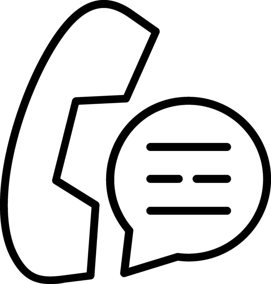 Phone Line Icon Design vector