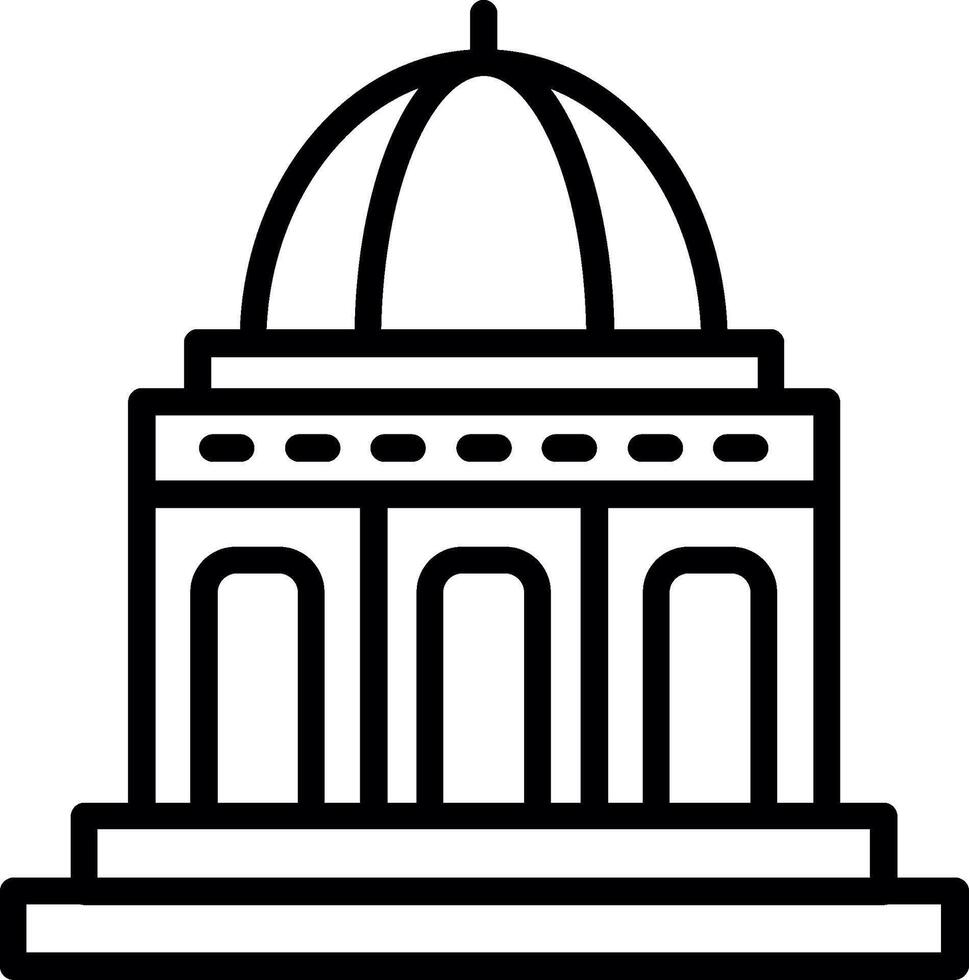 Kunya Urgench Line Icon Design vector