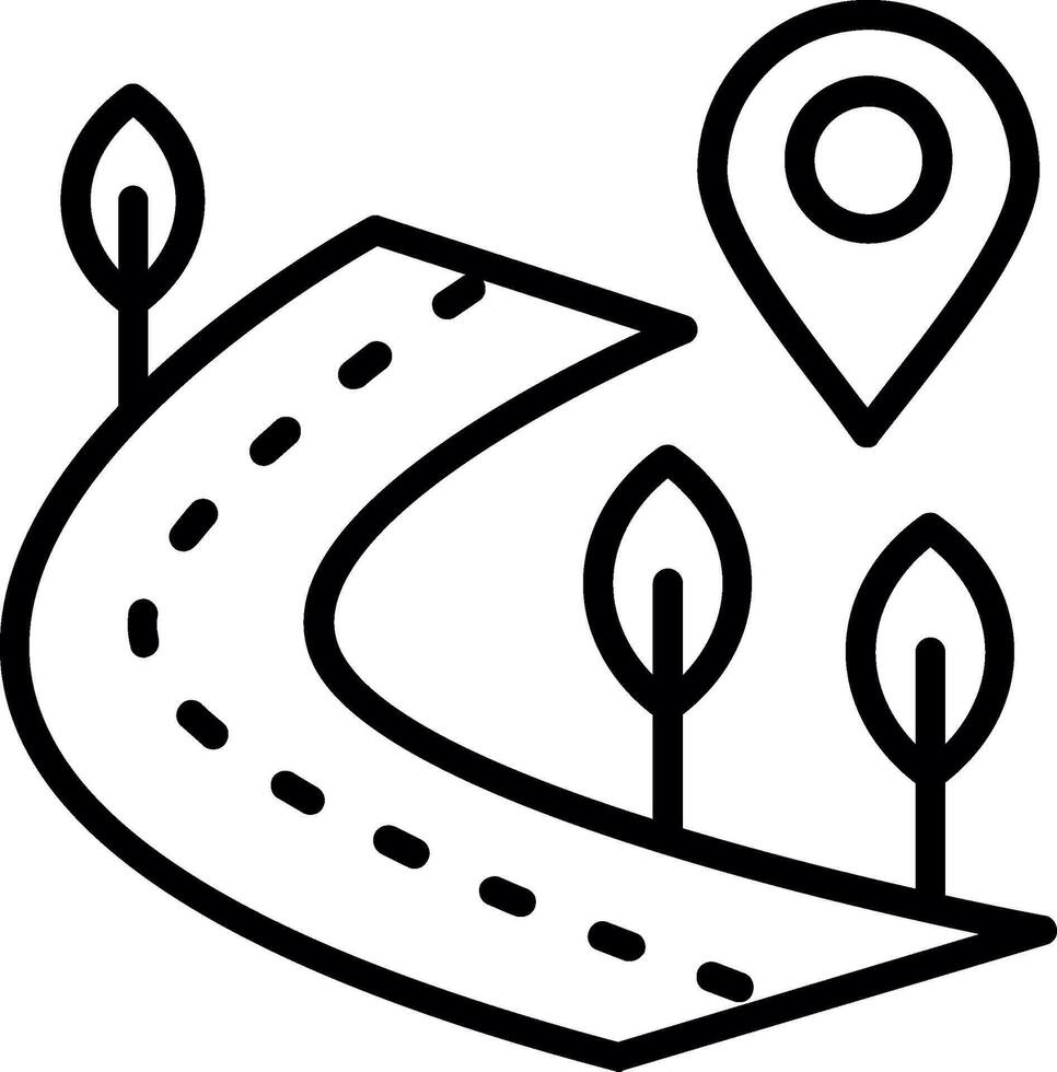 Path Line Icon Design vector