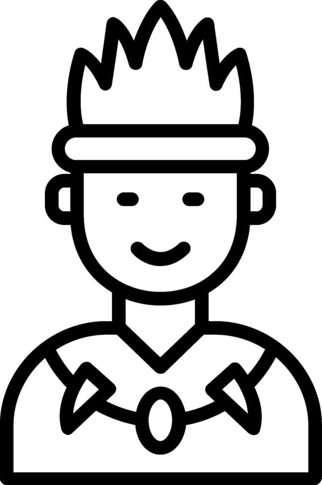 Tribe Line Icon Design vector