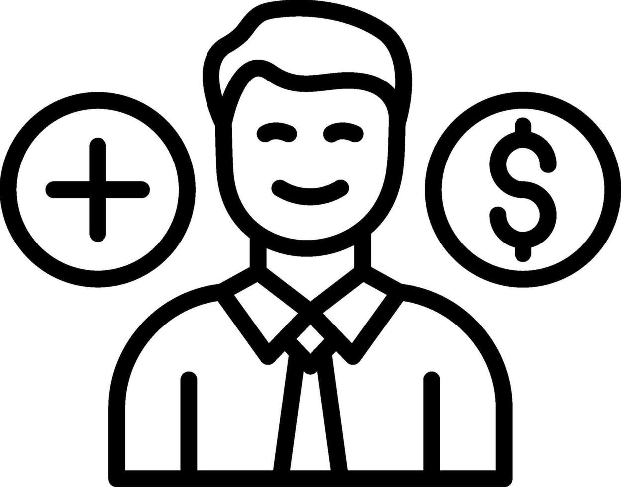 Benefits Line Icon Design vector