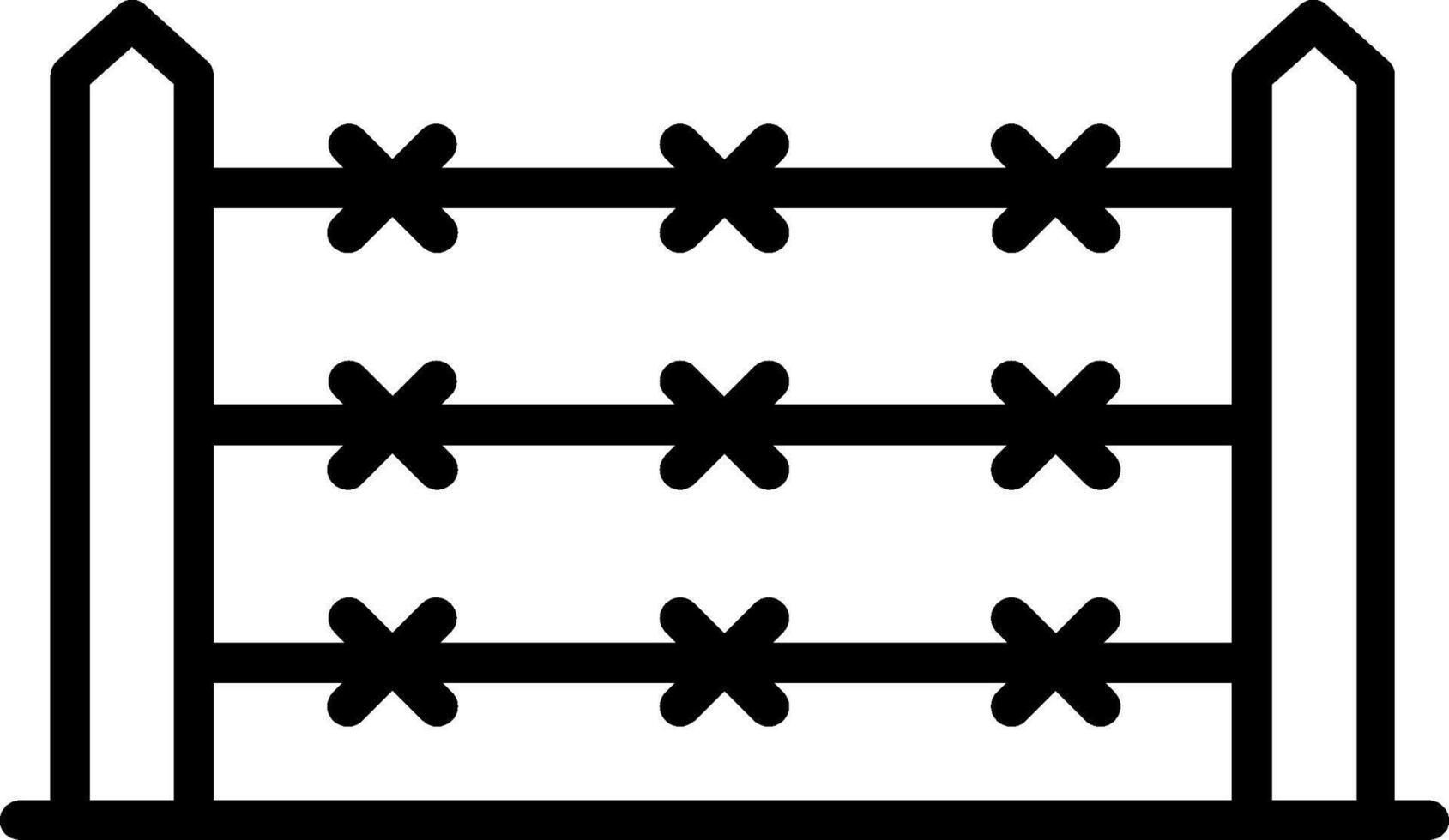 Fence Line Icon Design vector