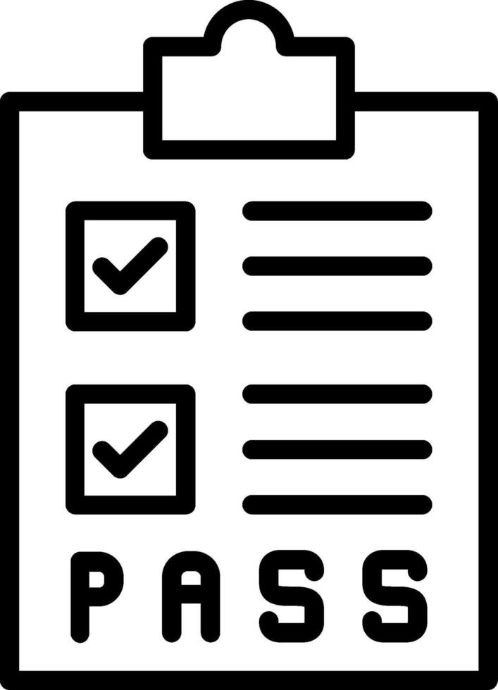 Pass Line Icon Design vector